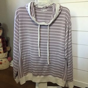 Jane & Delancey striped hoodie